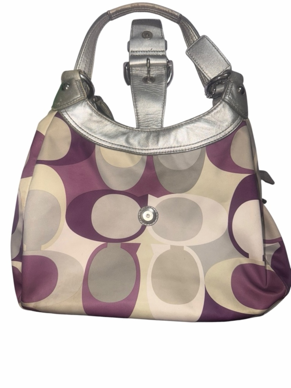 Coach Signature Soho Scarf Print Hobo Bag and its matching wallet - Picture 5 of 16
